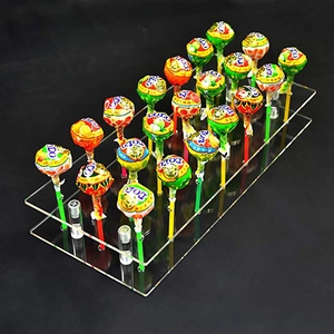 21 Holes Clear Acrylic Lollipop Display Stand Holder For Wedding Party Birthday Dessert Cake Pop Storage Display Rack