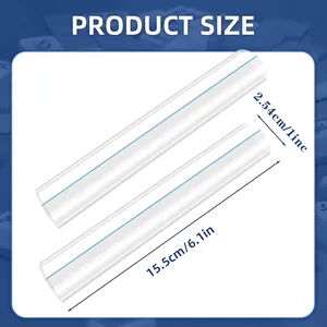 Two acrylic mahjong line finders with dimension markings and magnifying guide lines