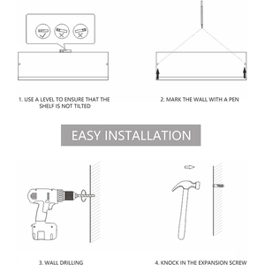 Installation guide for acrylic vinyl record wall mounts with drilling and screw steps