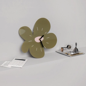 Nordic Creative Acrylic Wall Clock Modern Minimalist Art Flower Eye Hand Shape Decorative Silent Clock For Home Living Room Office