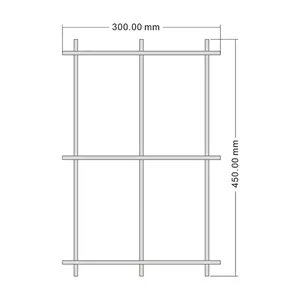 Multi-functional acrylic storage shelf with technical dimensions 300x450mm for desk organization