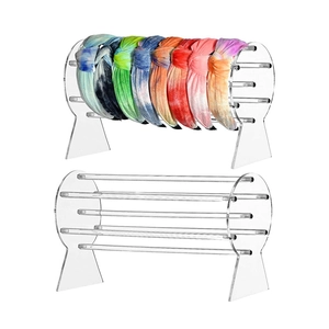 Clear acrylic headband display stand holder for organizing hair accessories and ribbons