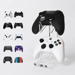 Universal Doppelstöckiger Acryl Game Controller Ständer Desktop Display Rack Für Controller Und Headsets Modern Gaming Zimmer Organizer