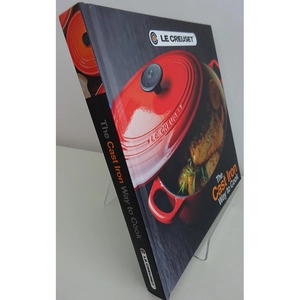 Large clear acrylic book stand for displaying cookbooks and photo albums on desk