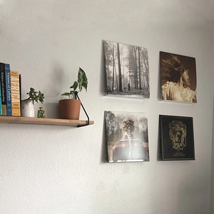 4er-Set Acryl Wandhalterung für Schallplatten und Alben zur stilvollen Präsentation