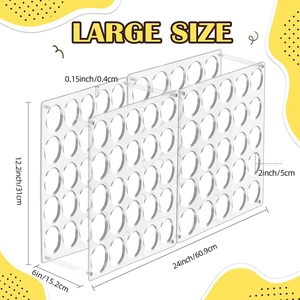 Support de rangement en acrylique pour 25 rouleaux de vinyle, dimensions 60,9 cm par 31 cm