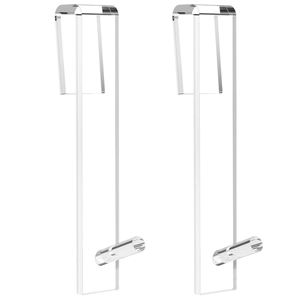 Crochet de Douche Moderne en Acrylique pour Porte en Verre Sans Cadre Crochet Suspendu pour Serviette de Bain Peignoir