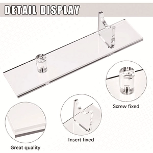 Transparent acrylic display stand for samurai swords and light sabers with stable base