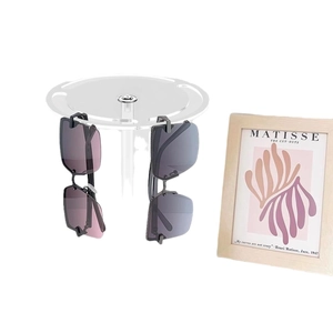 360-degree rotating acrylic sunglasses organizer stand and desktop display rack