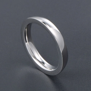 Minimalist Titanium Steel Plain Band Ring For Men Women Polished Stainless Steel Engagement Wedding Band Fashion Unisex Jewelry