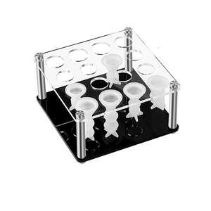 Square acrylic display stand with 12 holes for DIY candle molds and game kit accessories