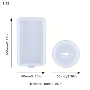 Sublimation acrylic desk plaque display set with 100mm rectangle and 60mm circle sizes