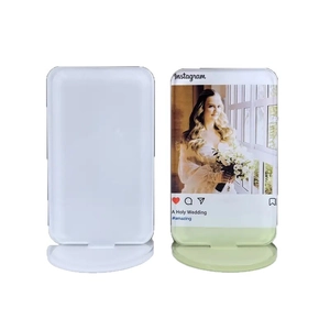 Custom sublimation acrylic photo frame display with ins-style layout and semicircle base