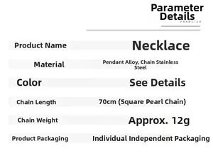 Detailed specification list for the hip-hop crown pendant with a 70cm stainless steel chain