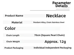 Specifiche tecniche per collana con drago e catena in acciaio inossidabile da 70cm