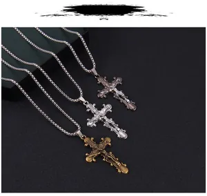 Détails des pendentifs crucifix INRI vintage en argent, argent antique et finition bronze