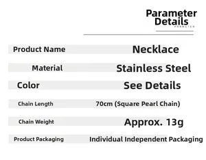 Spécifications du collier tête de taureau en acier inoxydable avec chaîne de 70 cm