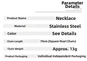 Spécifications de collier tête de taureau avec chaîne de 70cm en acier inoxydable
