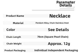 Spécifications détaillées du collier biberon en acier inoxydable avec chaîne de 70cm