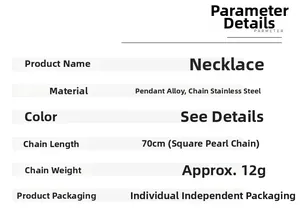 Detailed specifications of the hip hop skull guitar necklace with 70cm stainless steel chain