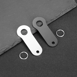 Motorcycle Biker Stainless Steel Pendant Polished Brushed Oval Geometric Metal Tag Jewelry DIY Accessory For Men Women