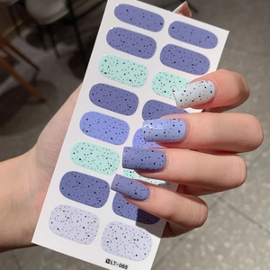 Easter Quail Egg Pattern Nail Art Stickers LT-065 Polka Dot Self Adhesive Removable Nail Wraps Decoration For Women