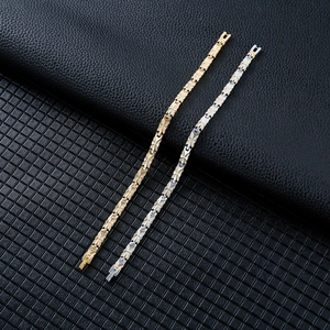 Titanium steel butterfly magnetic therapy bracelet for women in gold and silver finish
