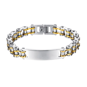 Men's Industrial Stainless Steel Motorcycle Chain Bracelet Personalized Biker Link Chain Punk Style Men's Jewelry Gift