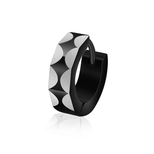 Orecchini a Cerchio Huggie in Acciaio al Titanio Vintage per Uomo Donna Geometrici Sabbiati Finitura Opaca Orecchini in Acciaio Inossidabile Gioielli
