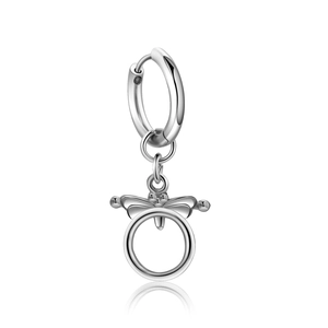 Boucles d'Oreilles Créoles en Acier Inoxydable Style Coréen pour Femmes Breloques Papillon et Libellule Bijoux Cadeau