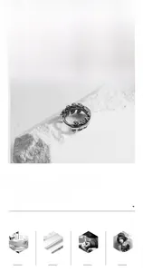 Detailed macro view of vintage titanium steel leaf ring with distressed silver finish