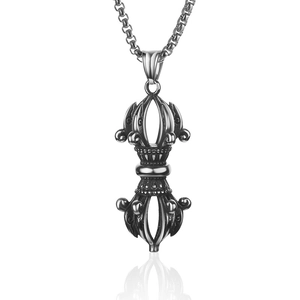 Collana con Ciondolo a Scudo di Arcangelo Michele in Acciaio Inossidabile Vintage Guerriero Retrò Gioielli da Uomo