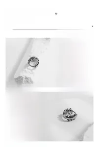 Macro detail of gothic stainless steel ear stud with mirror polished engraved leaf pattern
