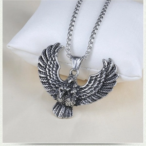 Men Stainless Steel Box Chain Antique Silver Hip Hop Punk Style Neck Chain Jewelry Accessory Without Pendant