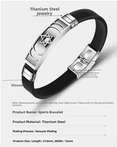 Détail macro du bracelet sport réglable en silicone avec plaque en acier inoxydable ajouré