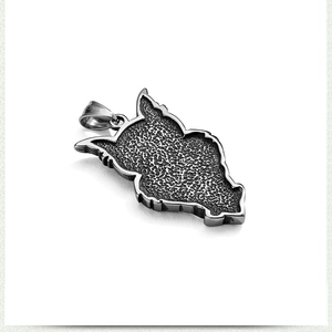 Retro hip-hop stainless steel owl pendant with vintage oxidized finish for men