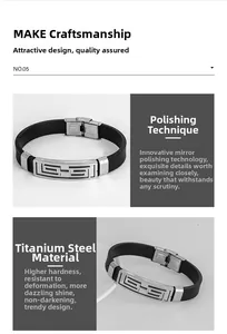 Detailed view of titanium steel Greek key design with black silicone sport strap