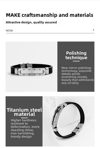 Vue détaillée du fermoir en acier inoxydable et du bracelet en silicone noir pour hommes