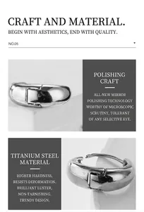 Detailed view of polished titanium steel hoop earring with secure latch closure mechanism