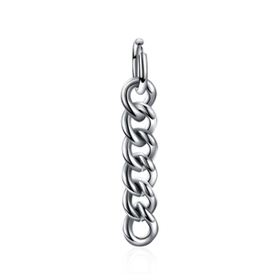 Boucles d'oreilles pendantes en acier inoxydable style dragon avec maillons gourmette