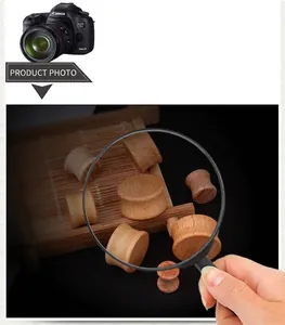 Macro view of various sizes of polished natural violet wood saddle ear plugs