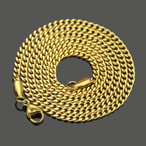 Unisex Edelstahl Panzerkette Halskette Hip Hop Streetwear Mode Schmuck Gold Silber Plattiert Hals Accessoire