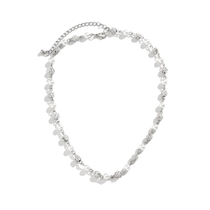 Elegant pearl necklace with crystal pave beads and adjustable lobster clasp