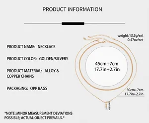 Tableau des tailles détaillé pour le collier à rivets double couche avec mesures et poids