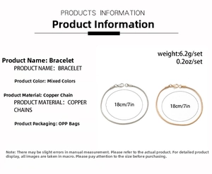 Detail showing snake chain bracelet set in copper with 18cm length and 6.2g weight