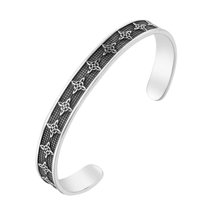 Nordic Viking Celtic Knot Cuff Bracelet Retro Stainless Steel Titanium Steel Open Bangle For Men Punk Jewelry Gift