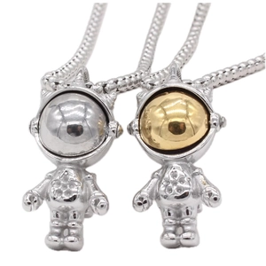 Hip Hop Astronaut Weltraumfahrer Anhänger Nur Titanstahl Galvanisiert Personalisierte Mode Metall Charms Ohne Kette Für Damen Herren