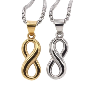 Retro Stainless Steel Infinity Symbol Pendant For Women Men Unisex Infinity 8 Shape Pendant Only Without Chain Fashion Jewelry