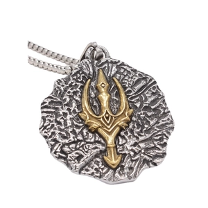 Vintage Viking Thor Trident Μενταγιόν Κολιέ Για Άνδρες Σκανδιναβικό Ρετρό Υφή Βράχου Κοσμήματα Από Ανοξείδωτο Ατσάλι