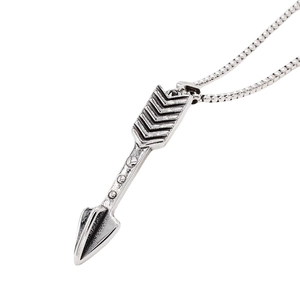 Pendentif Flèche de Cupidon en Acier Titane Vintage Sans Chaîne Hip Hop Punk Charme pour Hommes Femmes Bijoux Rétro Cadeau